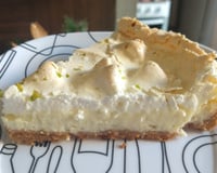 Torta de limão com massa de biscoito