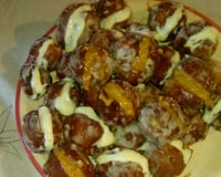 Sonho com recheio de doce de leite