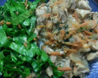 Peito de frango com salsão