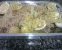 Salada de bacalhau do Junior