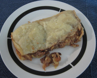 Strudel de maçã e chocolate