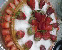 Naked cake de morango e doce de leite (Pâns)