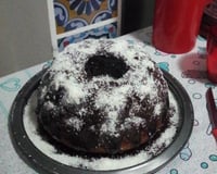 Bolo nega maluca de liquidificador