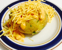 Batata recheada canoa