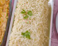 Torta fria de atum natalina