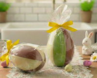 Ovo de Páscoa em fatias