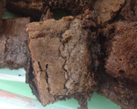 Bolo de chocolate tipo brownie