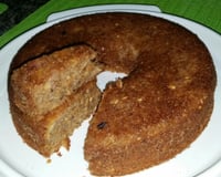 Bolo integral com iogurte e banana