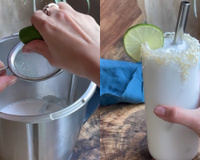 Limonada de coco é a nova mania aqui em casa: todo dia alguém pede pra fazer essa receita fácil que é de lamber os dedos