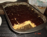 Bolo de farinha de milho e chocolate