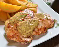 Peito de frango com mostarda