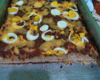 Pizza de forma para aniversário