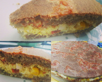 Torta de frango com requeijão