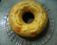 Bolo de fubá com baunilha