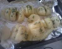 Batatas hasselback