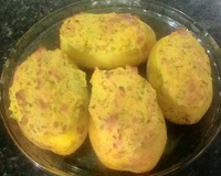 Batata recheada prática