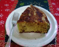 Bolo de fubá com banana