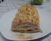 Rocambole fácil de frango