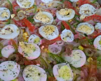 Massa de pizza fina a lenha