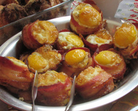 Cupcake de ovos com bacon