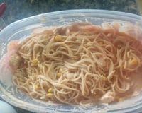 Macarrão com estrogonofe de frango rápido e fácil