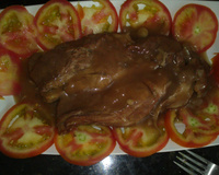 Lombo na panela de pressão com vinho