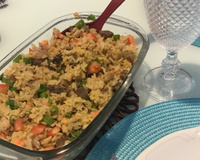 Risoto de filé mignon e mostarda