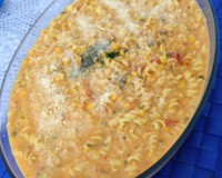 Macarrão na pressão com carne moída
