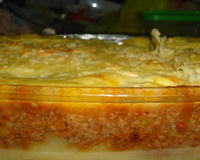 Escondidinho de carne moída e mandioquinha salsa