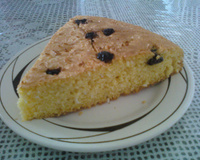 Bolo de fubá com coco