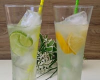 Drink sem álcool com água de coco e tônica