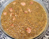 Lentilha com linguiça