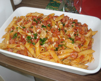 Penne ao molho de calabresa