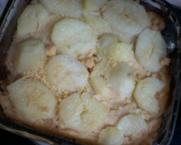 Batata com frango no forno