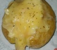 Batata recheada de micro-ondas