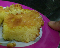 Bolo de milho com coco molhadinho