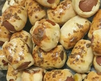 Enroladinho de salsicha de forno