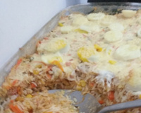 Arroz de forno com frango