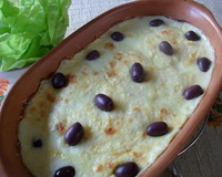Filé de peixe gratinado