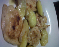 Filé de frango com maçã