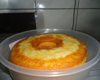 Bolo de milho feito com cuscuz