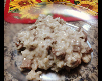 Risoto de filé mignon com queijo gorgonzola