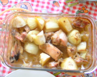 Frango ao creme de cebola