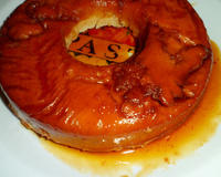 Pudim gostoso de pão da Tais