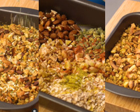 Você nunca mais vai parar de comer saladas se fizer essa receita de granola salgada