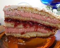 Bolo mousse de morango