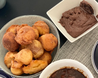 Bolinho de chuva com brigadeiro