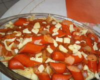 Macarrão com salsicha