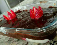 Bombom aberto de morango