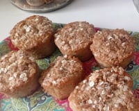 Muffins de aveia, canela e maçã